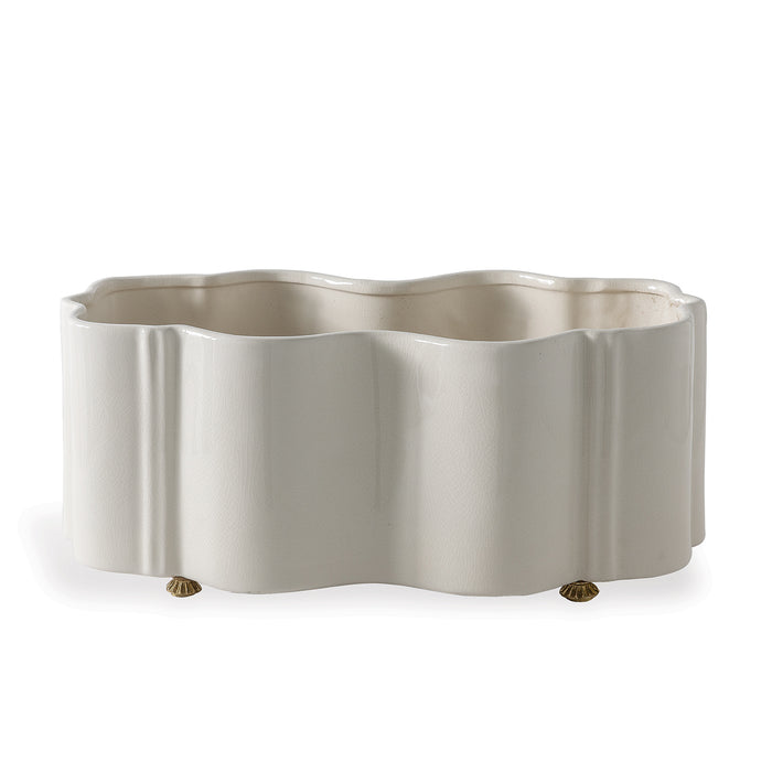 Port 68 Tuscan Cream Scallop Planter