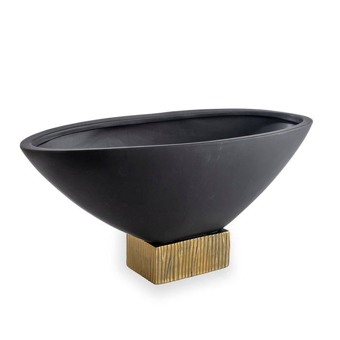 Port 68 Bruner Black Oval Compote