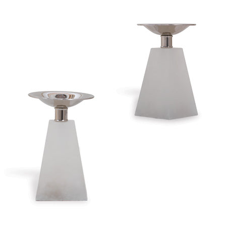 Port 68 Cairo Alabaster Candleholder--Set/2