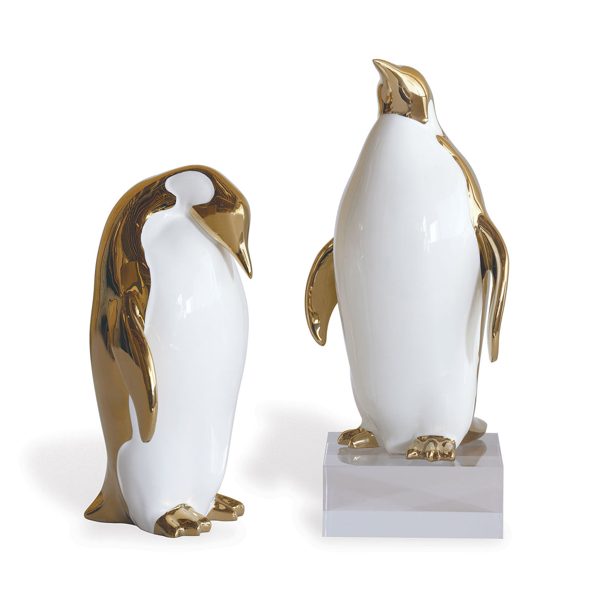Port 68 Penguin Cream Objects (set Of 2)