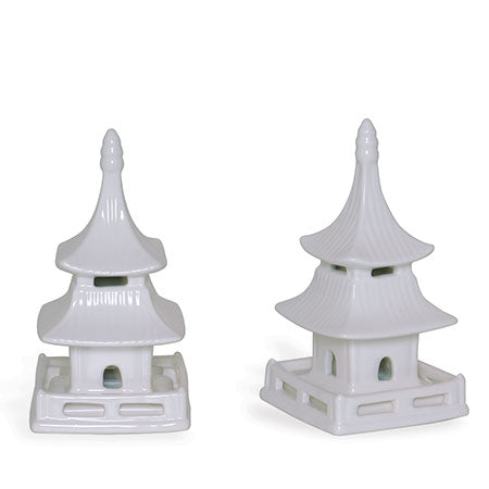 Port 68 Pagoda Cream Objects Short (Set Of 2)