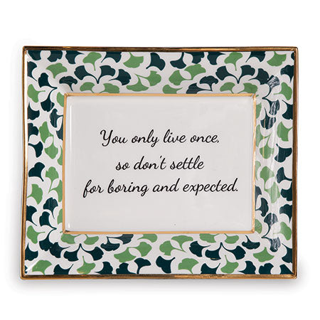 Port 68 Don'T Settle Plate (Set Of 2)
