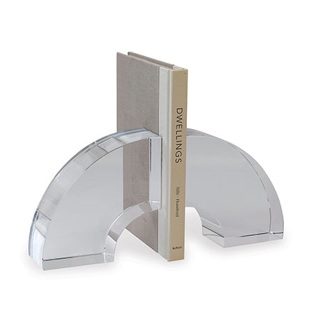 Port 68 Nolan Crystal Bookends--Pair