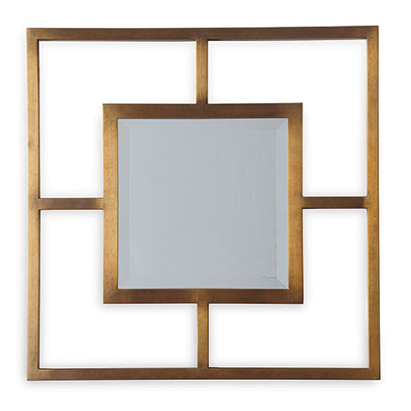 Port 68 Cairo Brass Open Mirror