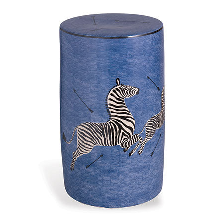 Port 68 Zebra Blue Stool