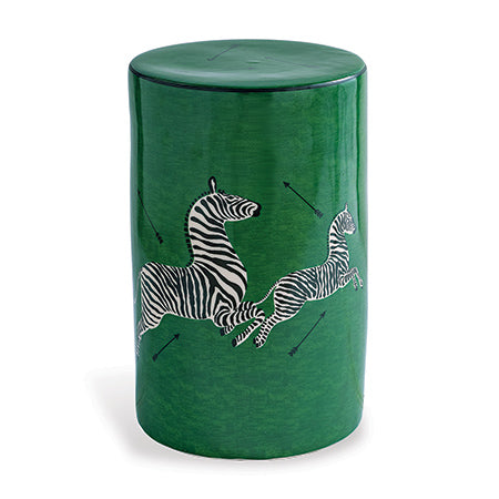 Port 68 Zebra Green Stool