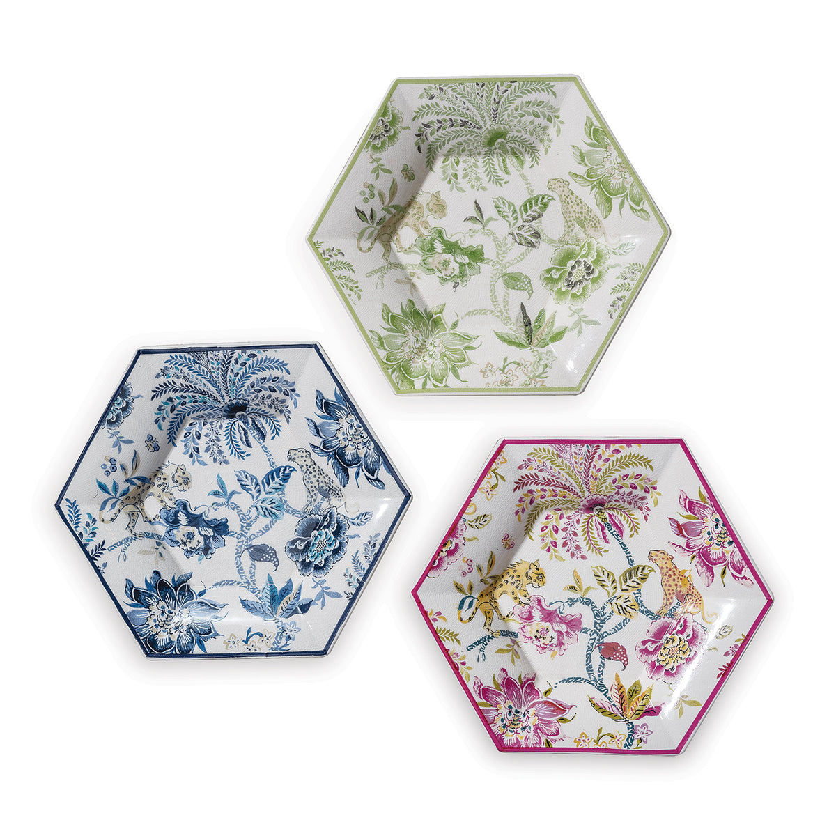 Port 68 Braganza Hex Plates Set/3