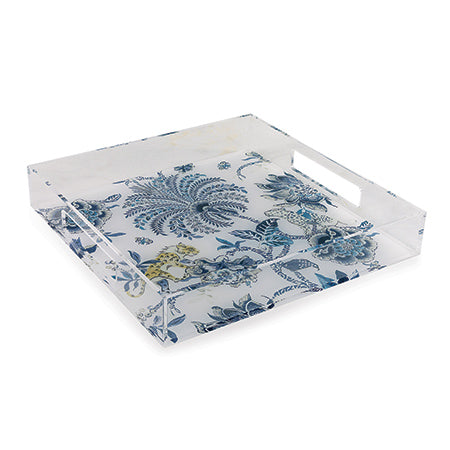 Port 68 Braganza Blue Lucite Tray