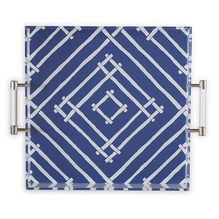 Port 68 Bamboozled Indigo Lucite Tray