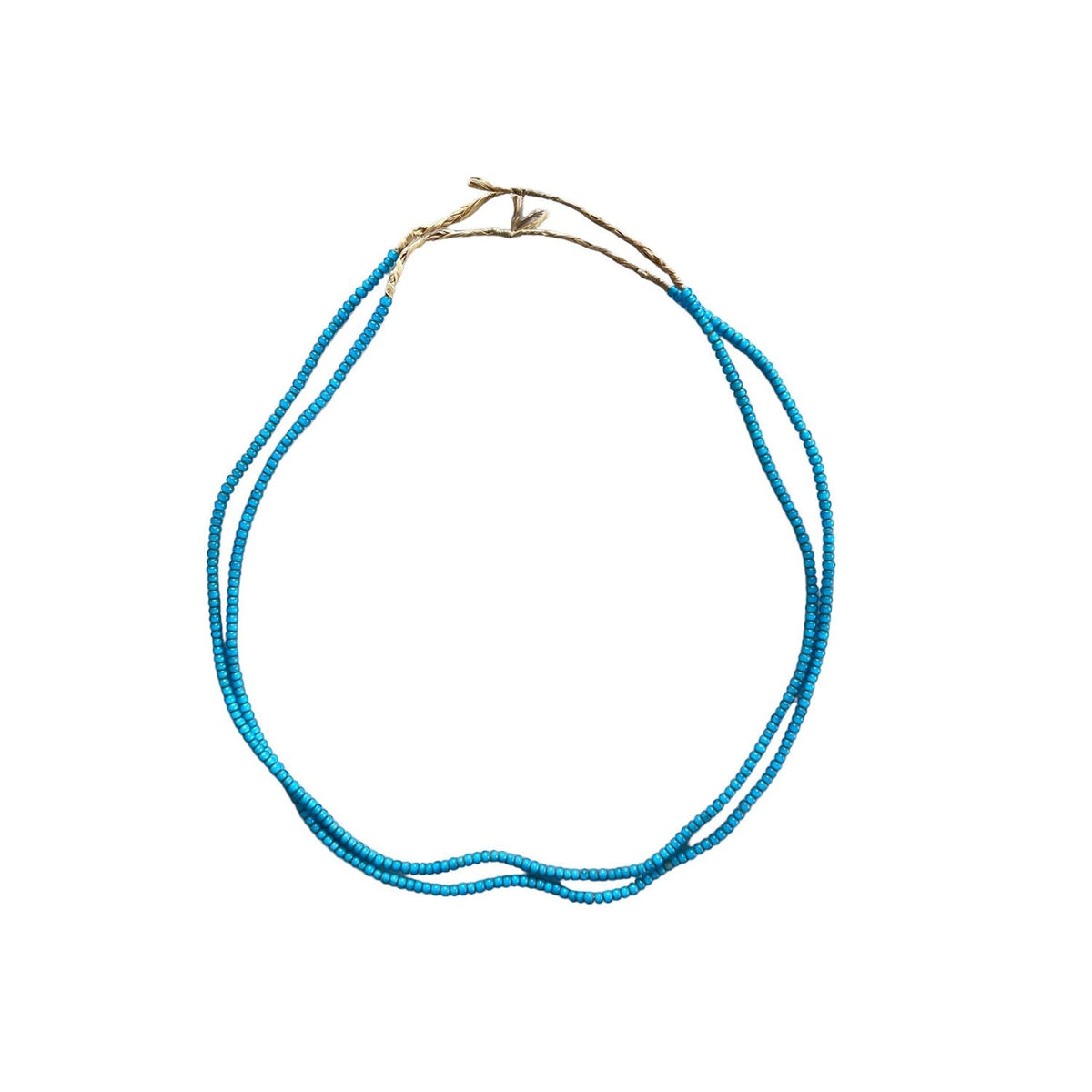 Design Shop White Medium Heart Glass Bead Teal