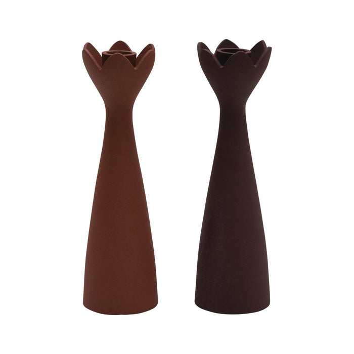 Design Shop Textured Metal Taper Holder, 2 Colors