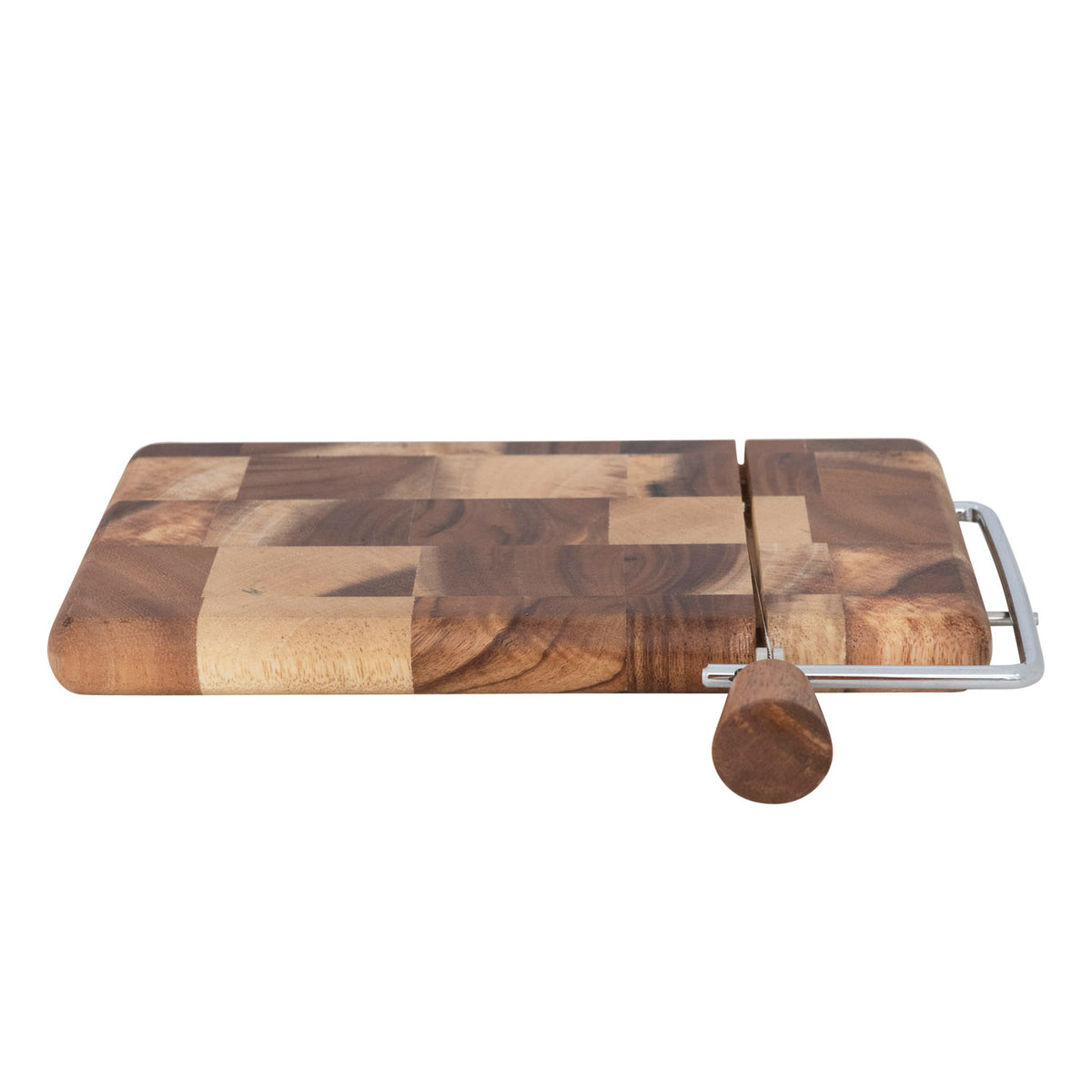 Design Shop Suar Wood and Stainless Steel Cheese Slicer