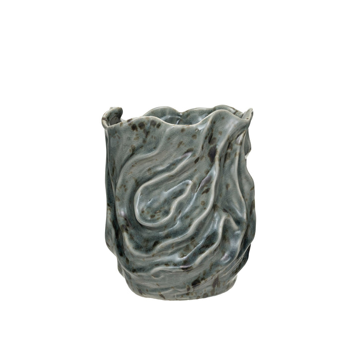Design Shop Stoneware Organic Shaped Vase (Each One Will Vary)