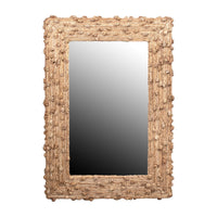 Design Shop Knotted Natural Fiber Rectangular Mirror, 40.75"H, Natural