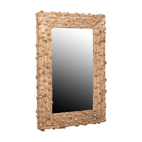 Design Shop Knotted Natural Fiber Rectangular Mirror, 40.75"H, Natural