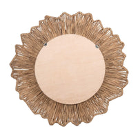Design Shop Shine Woven Wave Frame Mirror, 35"W, Natural