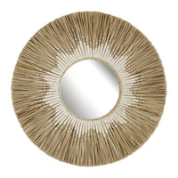 Design Shop Sadira Sea Grass Round Mirror, 30"W, Natural