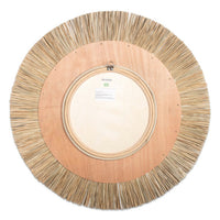 Design Shop Sadira Sea Grass Round Mirror, 30"W, Natural