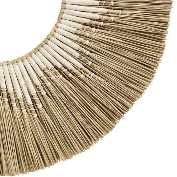 Design Shop Sadira Sea Grass Round Mirror, 30"W, Natural