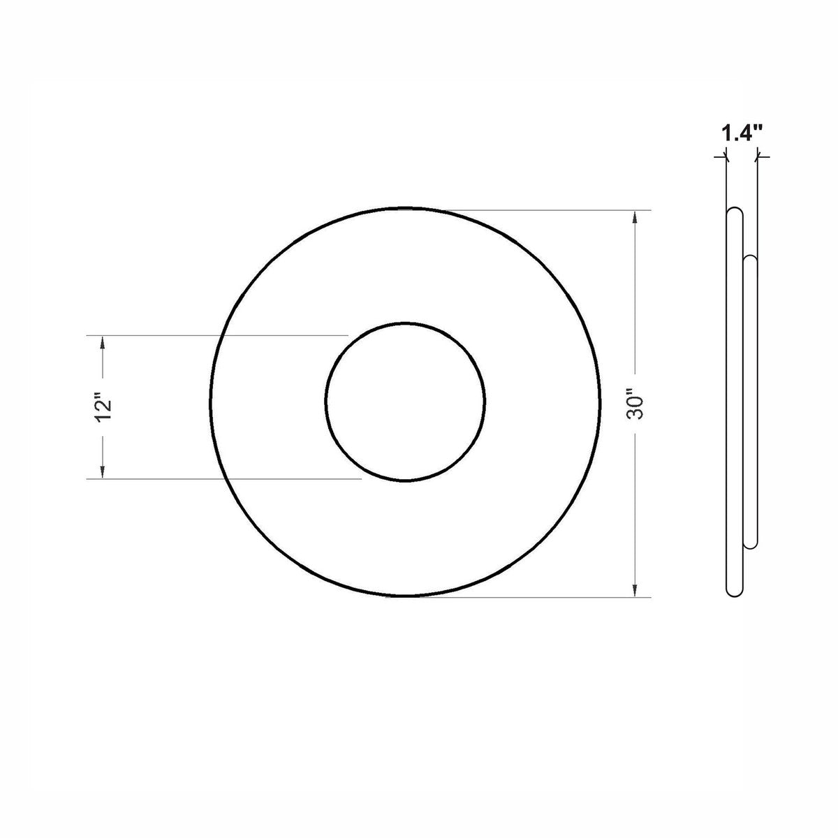 Design Shop Sadira Sea Grass Round Mirror, 30"W, Natural