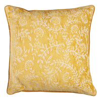 Design Shop Isadora Jacquard Lumbar Pillow, Yellow, 21"W