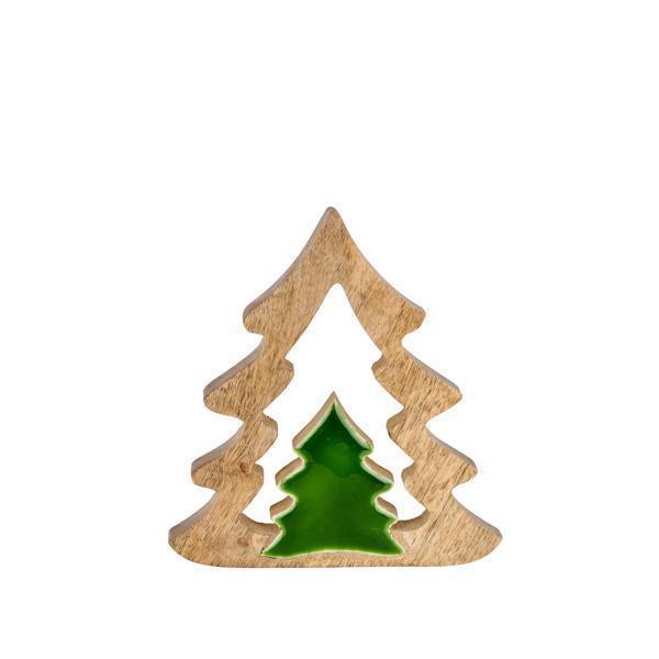 Design Shop 7"H Mango Wood Tree In Tree