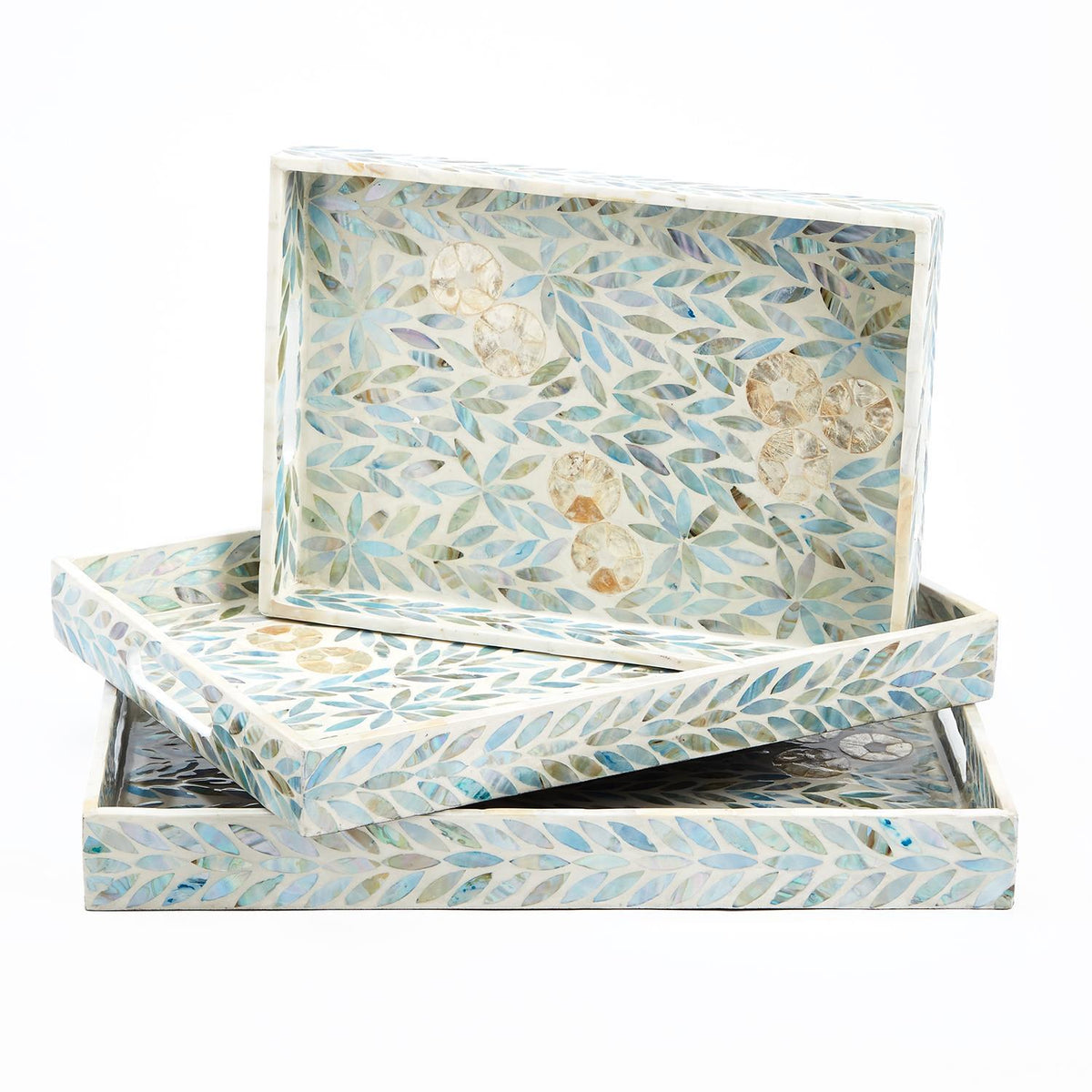 Design Shop Set of 3 Palawan Flower Tray