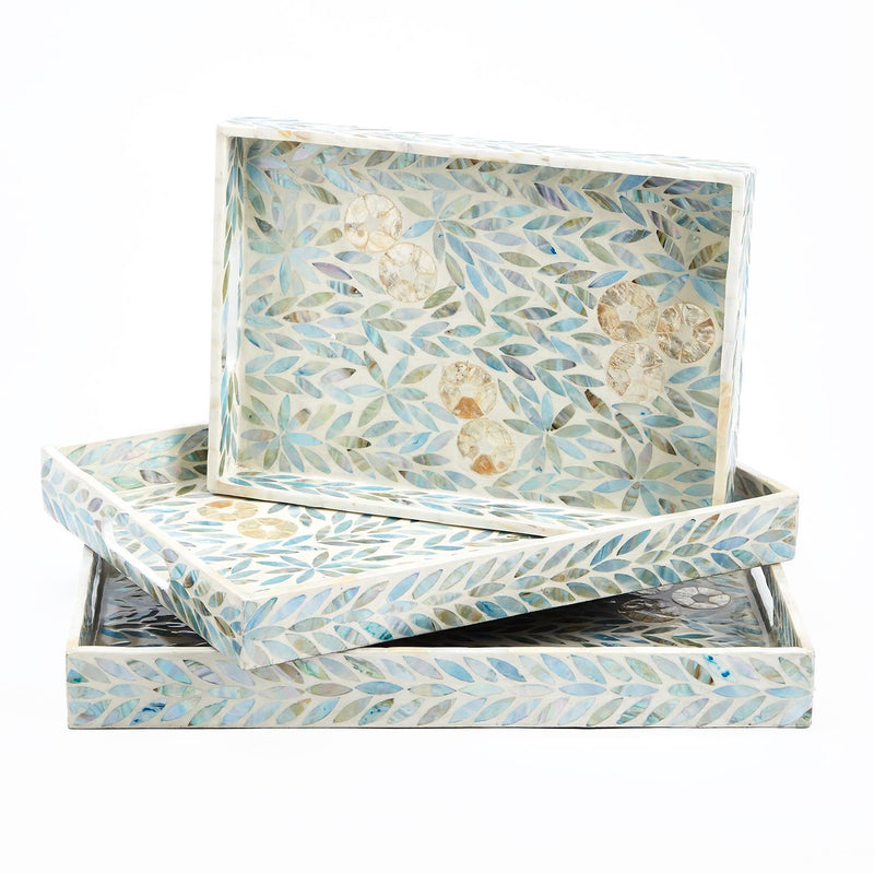 Design Shop Set of 3 Palawan Flower Tray