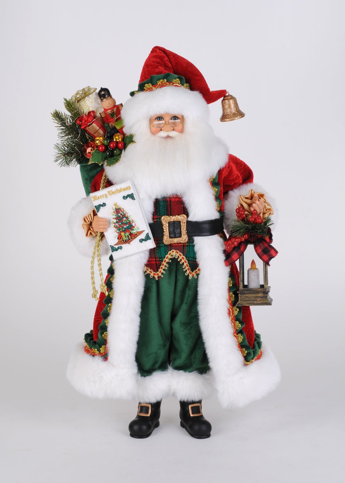 Karen Didion Lighted Christmas Stories Santa Small