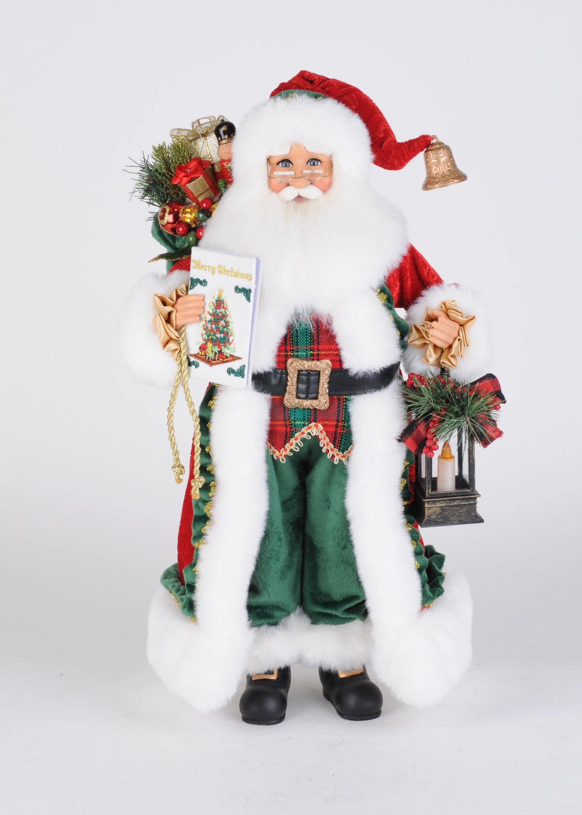 Karen Didion Lighted Christmas Stories Santa Small