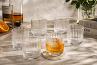 Zodax Santana Double Old-Fashioned Glasses, Set of 6