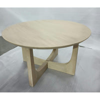 Design Shop Reverse Arch Coffee Table, 30"W, Ivory