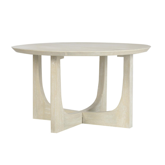 Design Shop Reverse Arch Coffee Table, 30"W, Ivory