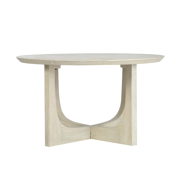 Design Shop Reverse Arch Coffee Table, 30"W, Ivory