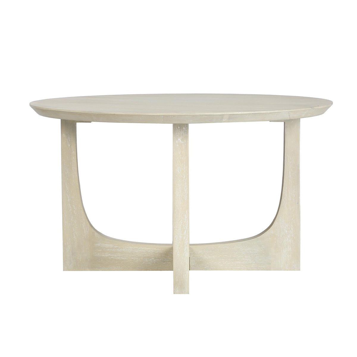 Design Shop Reverse Arch Coffee Table, 30"W, Ivory