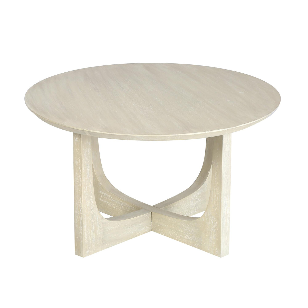 Design Shop Reverse Arch Coffee Table, 30"W, Ivory