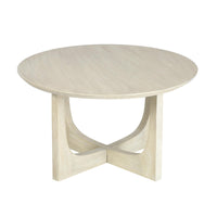 Design Shop Reverse Arch Coffee Table, 30"W, Ivory