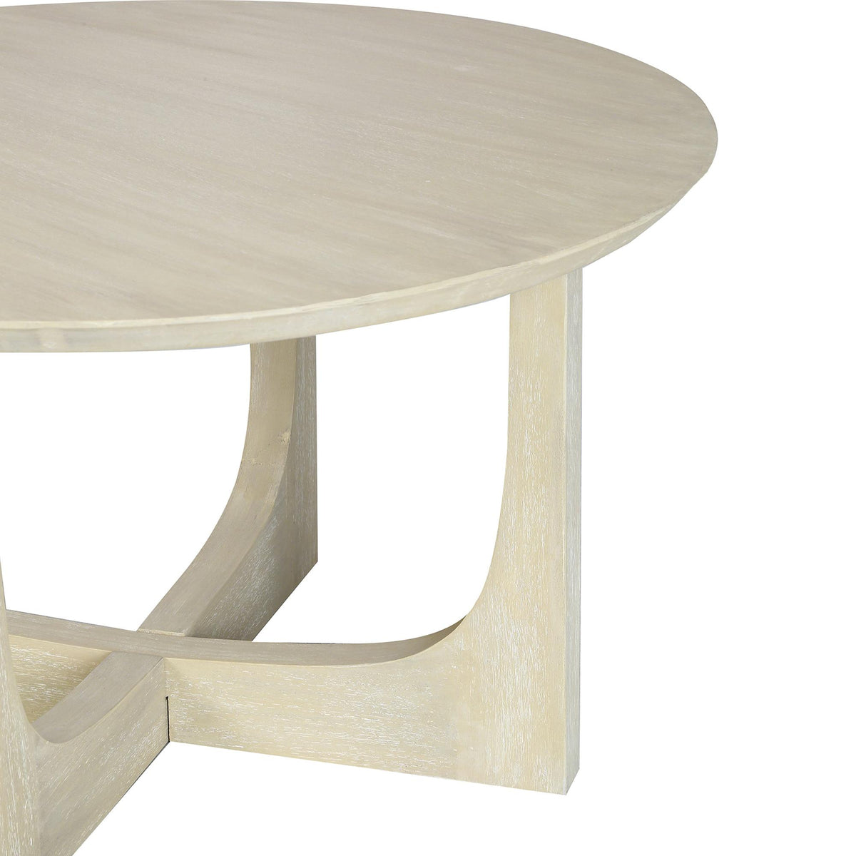 Design Shop Reverse Arch Coffee Table, 30"W, Ivory