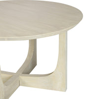 Design Shop Reverse Arch Coffee Table, 30"W, Ivory