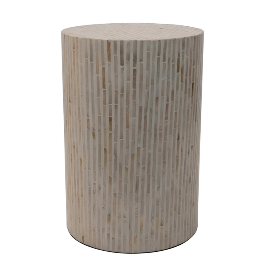 Capiz and MDF Table/Stool