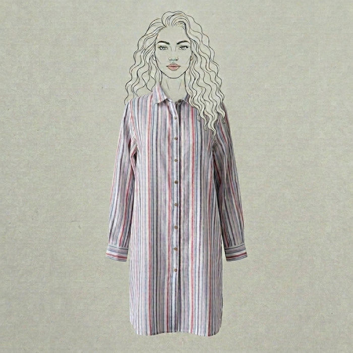 Design Shop Bianca Tunic, Multi-Stripe, Extra Large