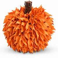 Design Shop Set of 3 Burnt Orange Pod Pumpkins