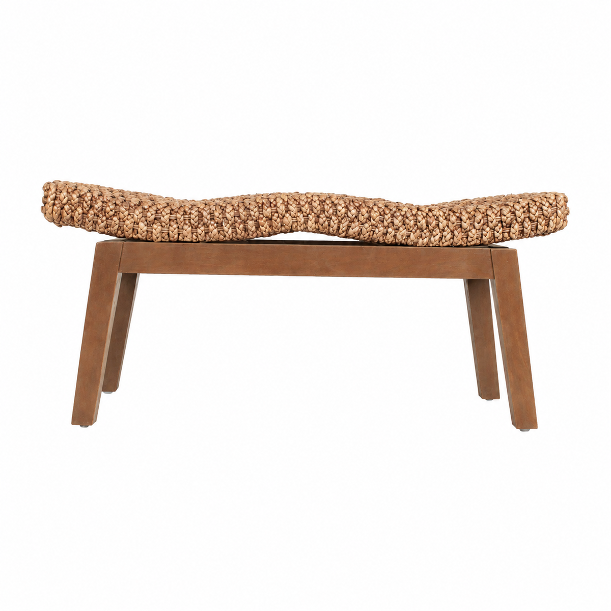 Design Shop Sanibel Double Bench, 22"W, Natural/Black