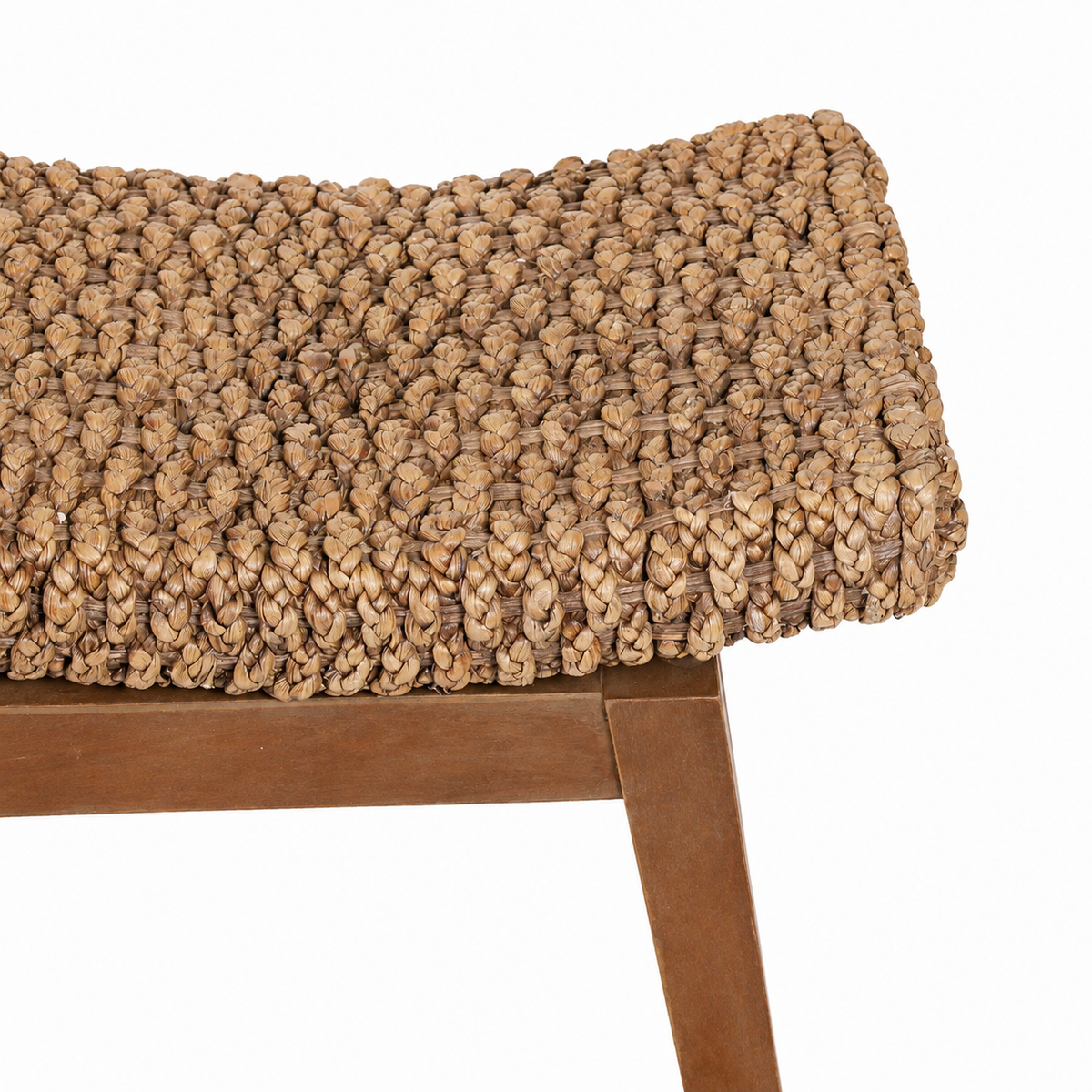 Design Shop Sanibel Double Bench, 22"W, Natural/Black