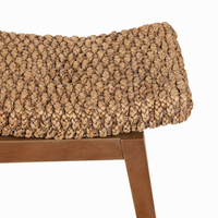 Design Shop Sanibel Double Bench, 22"W, Natural/Black