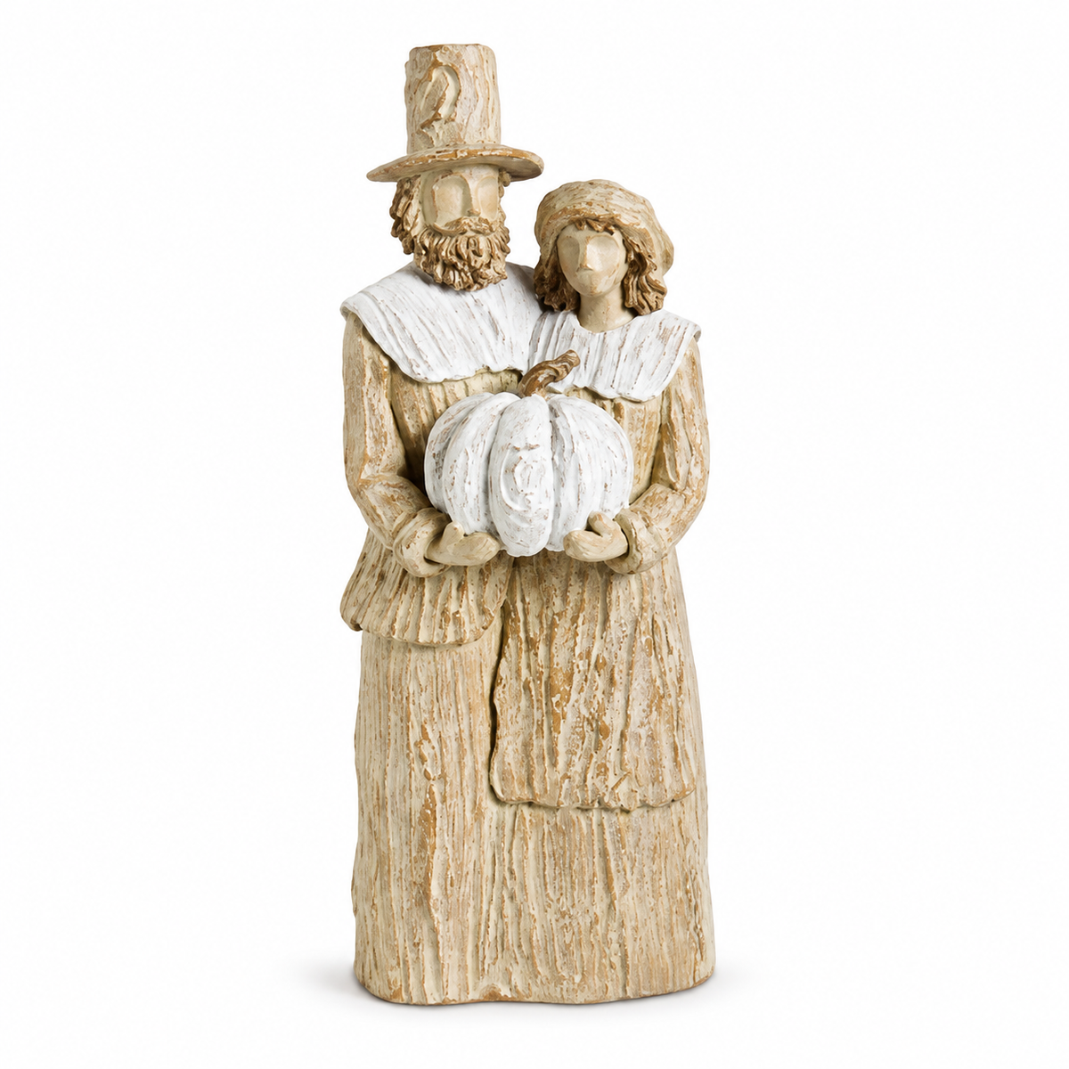 Design Shop 16 Inch Tan & Cream Resin Pilgrim Man & Woman Arrow Replacementnt