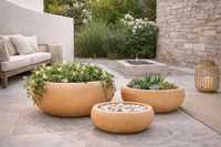 Design Shop Kelso Round Bowl Planter 21", Set of 3