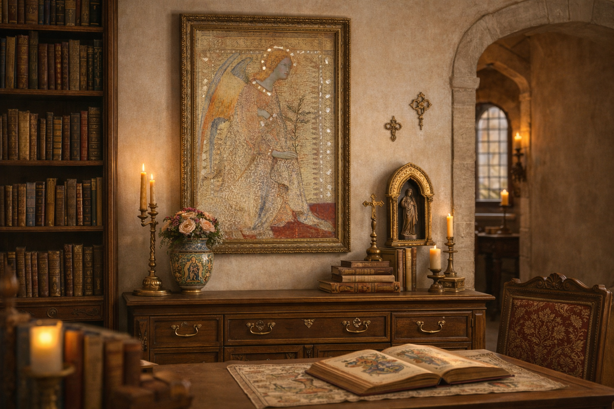 The Angel Framed Canvas Wall Art