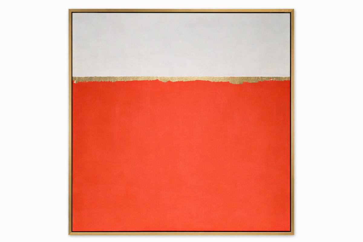 Viva La Orange Framed Canvas Art