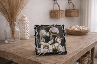Crystal Rope Picture Frame with Black Enamel